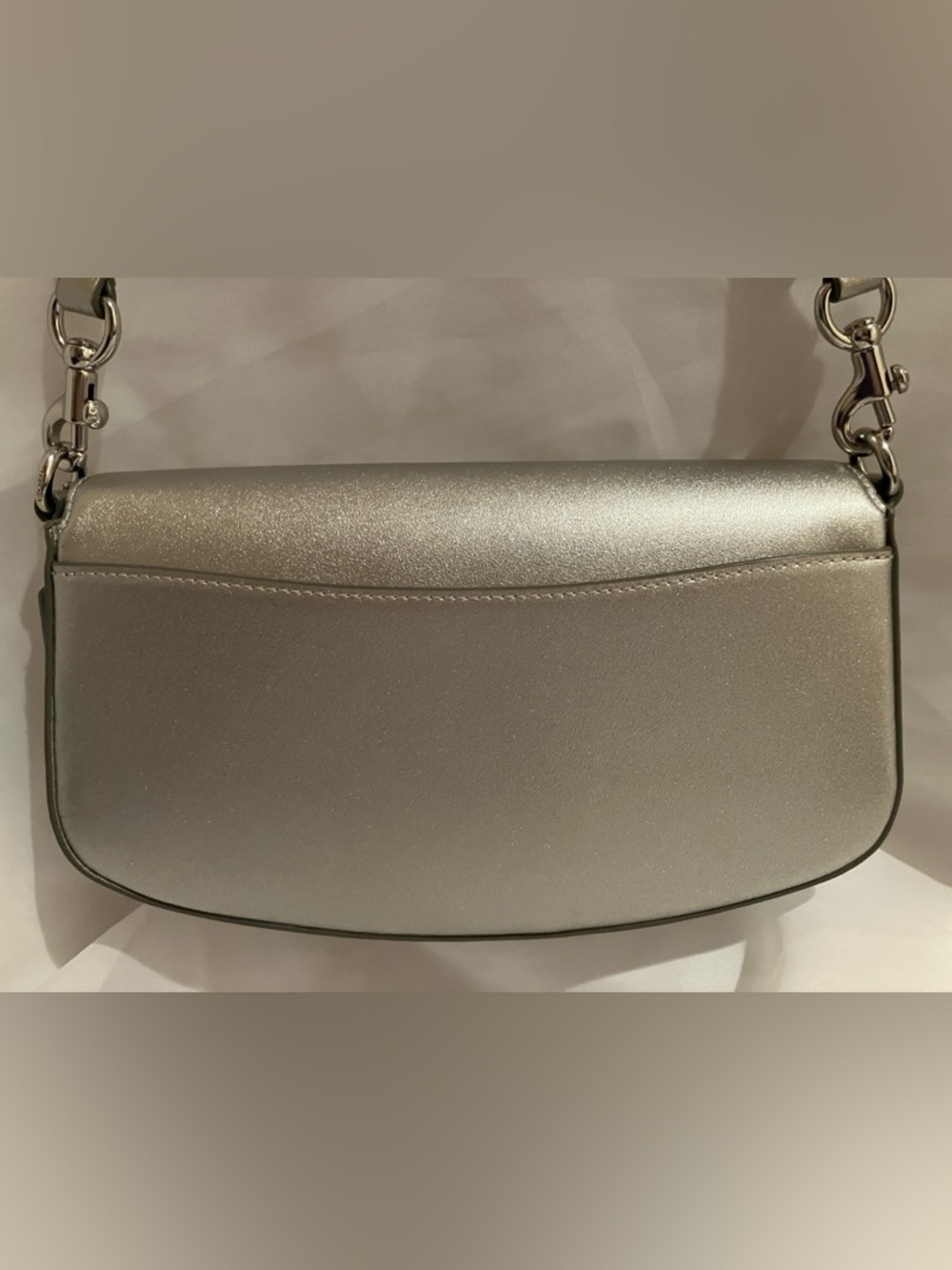 Coach Andrea Metallic Silver Bag - Picture 5 of 10